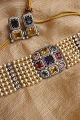 Maharani Gems Statement Pearl Choker Set