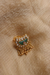 Kundan Chaand Chime Finger Ring