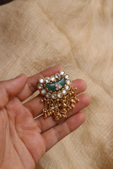 Kundan Chaand Chime Finger Ring