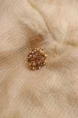 Antique Pearl Flower Finger Ring
