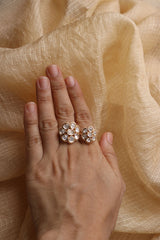 Kundan Flower Ring