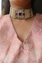 Maharani Gems Statement Pearl Choker Set