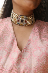 Maharani Gems Statement Pearl Choker Set