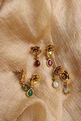 Antique Rose Drop Earrings