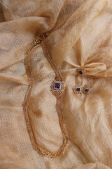 Chains AD Long Necklace Set