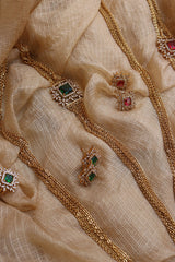 Chains AD Long Necklace Set