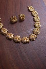 Matte AD Peacock Necklace