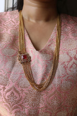 Chains AD Long Necklace Set