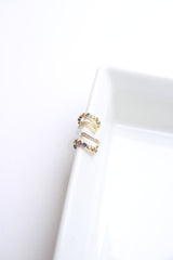 Multi Stone Little Bali Earrings