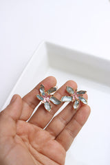 Statement Metallic Flower Studs