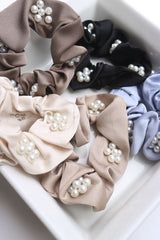 Pearl Flower Scrunchy