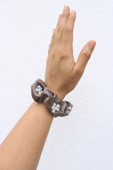 Pearl Flower Scrunchy