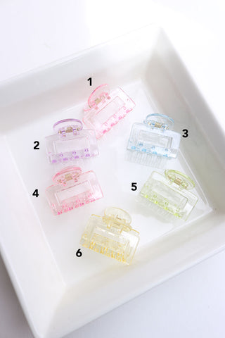 Rectangle Transy Claw Clip