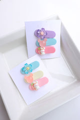Set of 3 Flower Clips
