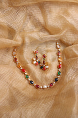 Multi Oval Close Neck Set