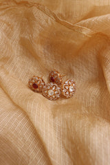 Polki Flower Studs
