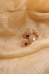 Polki Flower Studs