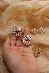 Polki Uncut Studs