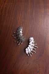 Oxidised Silver Spokes Ear Cuff
