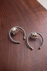 Haathi Two Tone Earrings