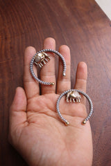 Haathi Two Tone Earrings