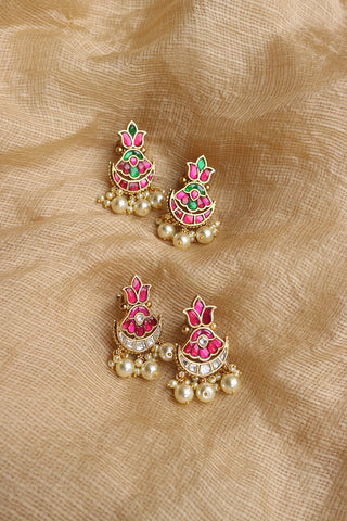 Jadau Chaand Paisley Earrings