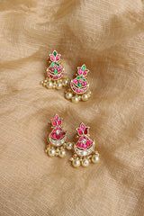 Jadau Chaand Paisley Earrings