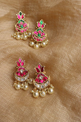 Jadau Chaand Paisley Earrings