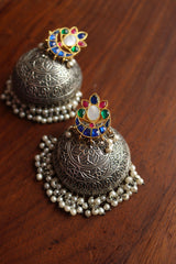 GS Kundan Fusion Chaand Jhumkas