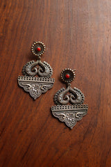 GS Coral Peacock Earrings