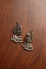 GS Peacock Pearl Studs