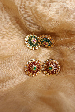 Kundan Jaali Studs