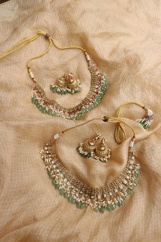 Jadau Antique Squares Necklace
