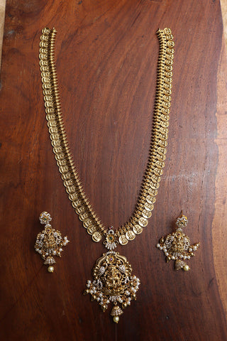Lakshmi Peacock Long Coin Set