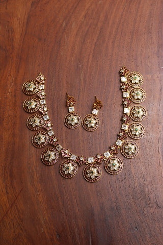 Ruby Flower Circles Short Set