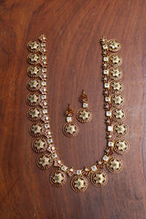 Ruby Flower Circles Long Set