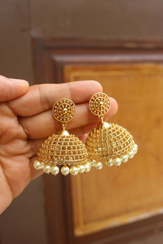 Dot Gopuram Jhumkas