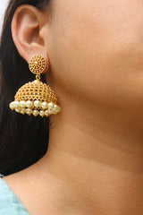 Dot Gopuram Jhumkas