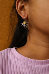 GS Spark Stone Hook Earrings