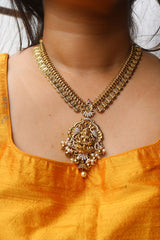 Lakshmi Peacock Short Coin Set