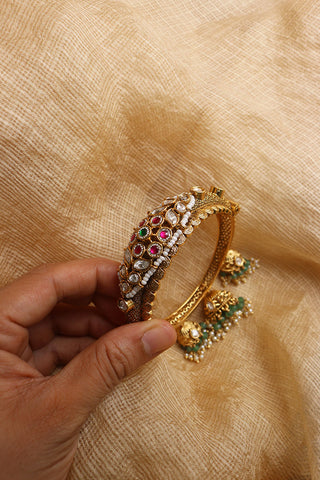Jadau Jhumka Hanging Kada