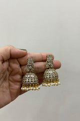 AD Dull Gold Jhumkas