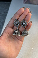 Colored Beaded Jhumkas