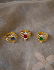 AD Double Triangle Ring