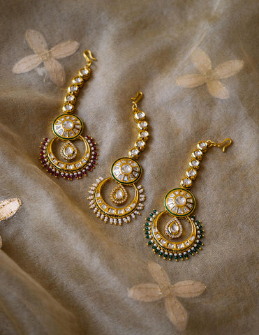 Kundan Chaand Bead Teeka