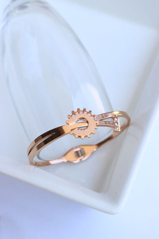Rose gold Wheel Bracelet