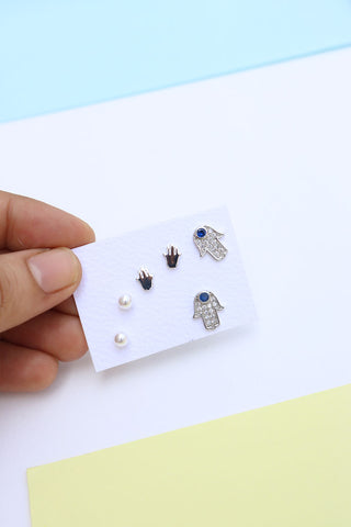 Set of 3 Multiple piercing studs