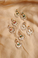 Small Kundan Flower Chaandbalis