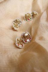 Antique Kundan Haathi Studs