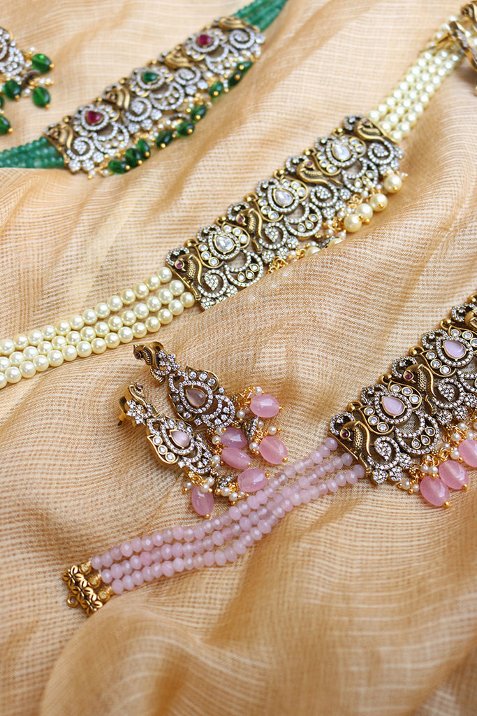 Rhinestone Drops Choker Necklace Simple Mini Crystal Choker Collar Bridal |  eBay